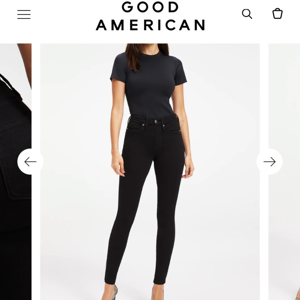 Good American Good legs jeans worn twice